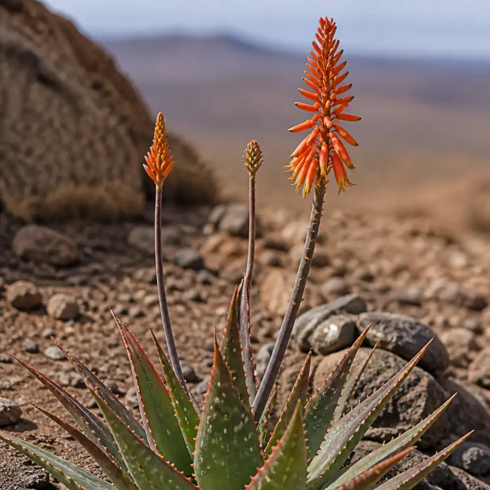 kvetoucí aloe vera