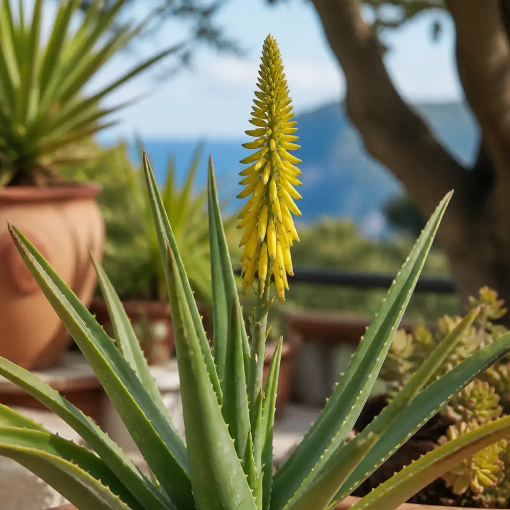 kvetoucí aloe vera