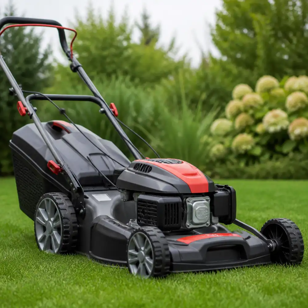 benzínová sekačka s pojezdem